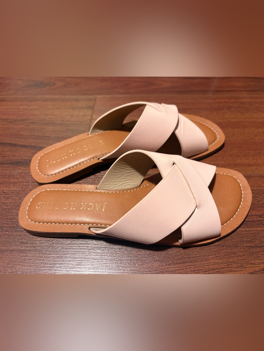 Jack Rogers Women's Slotted Sloane X Band Size 7 in Blush